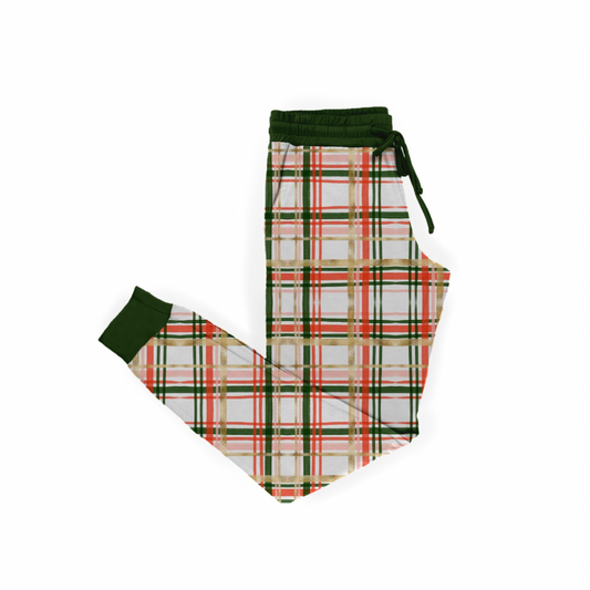 Festive Flannel Adult Joggers