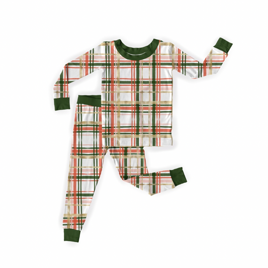 Festive Flannel Two Piece Pants Set