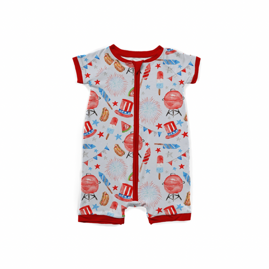 Mighty BBQ Shorty Romper