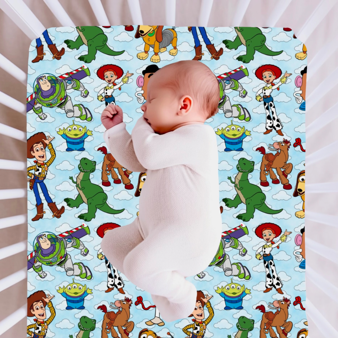 Andy’s Toy Box Crib Sheet