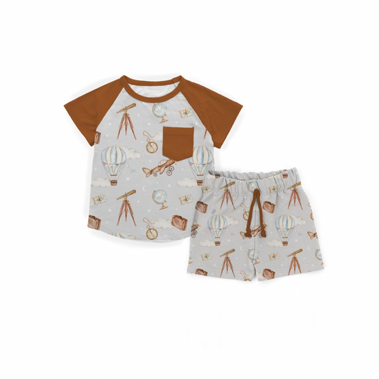 Little Voyager Pocket Tee + Shorts Set