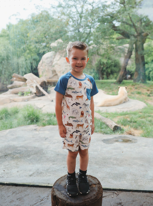 Zoo Crew Pocket Tee + Shorts Set
