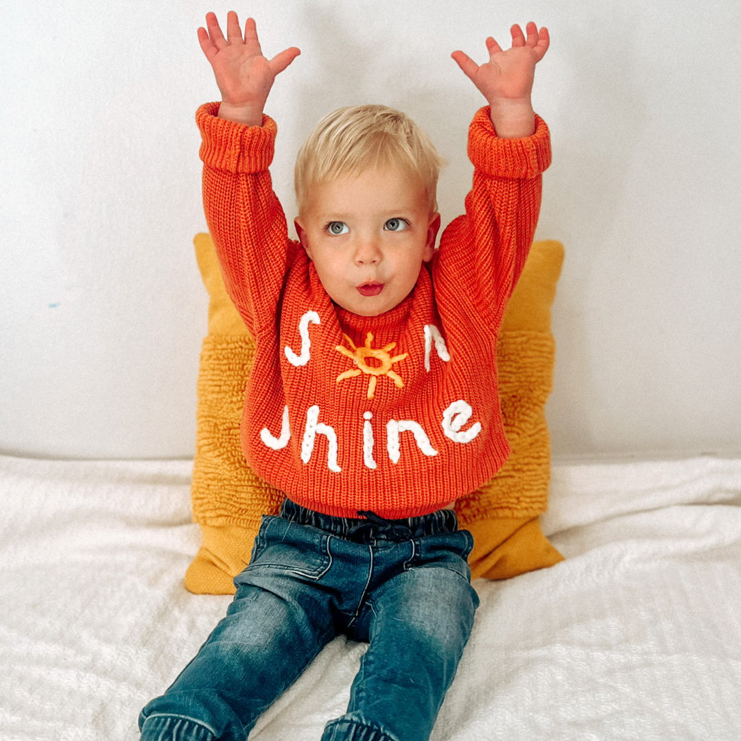 S🌞nshine Hand-Knitted Sweater