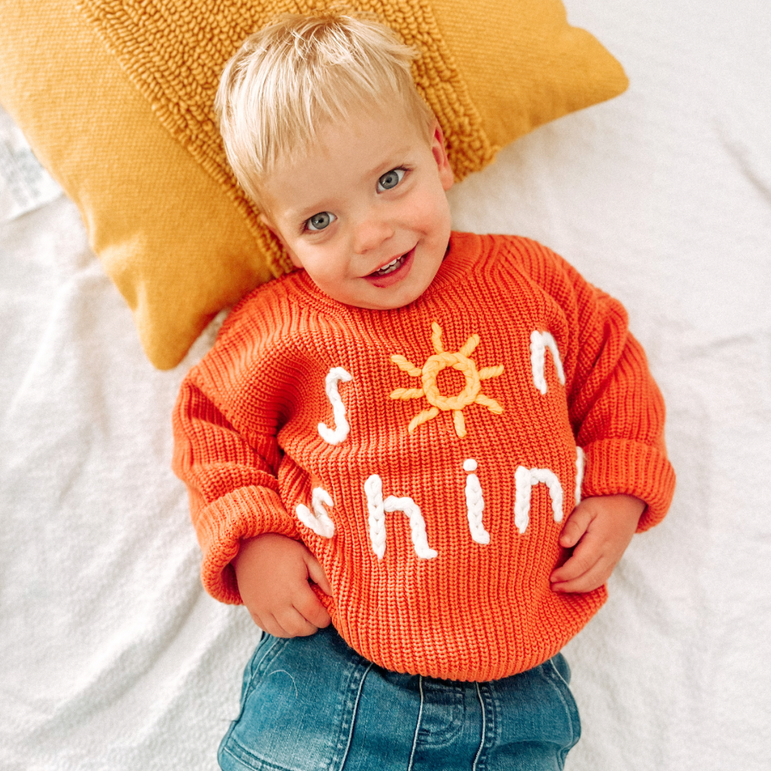 S🌞nshine Hand-Knitted Sweater