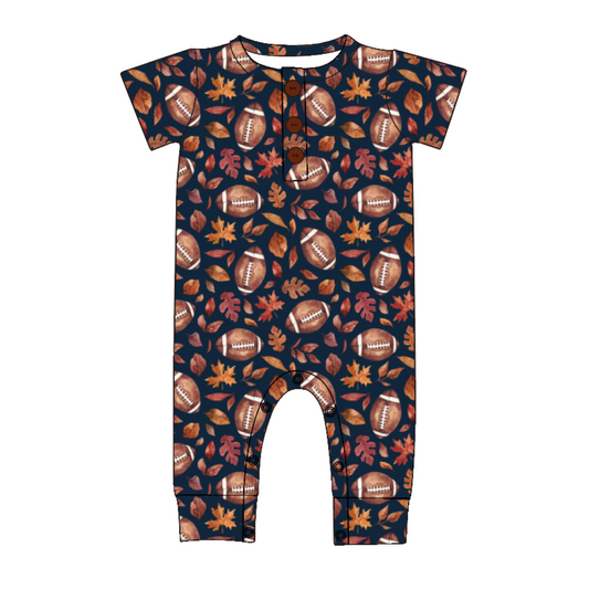 Tackle & Fall Long Snap Romper