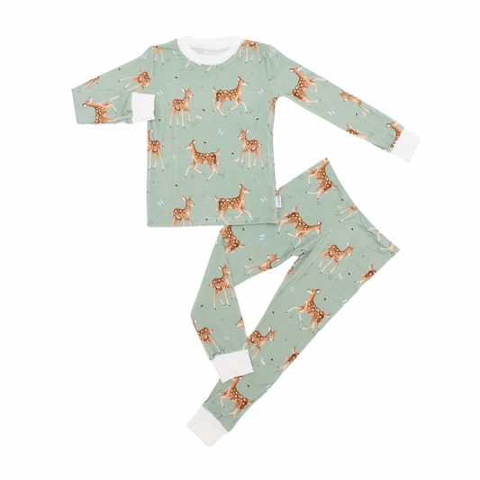 I love you, deerly Bamboo Viscose Two Piece Set